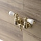 Kingston Brass AE35T7 3-3/8 Inch Wall Mount Tub Faucet, Brushed Brass AE35T7 - alternate 2
